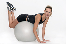 Frau macht Sport